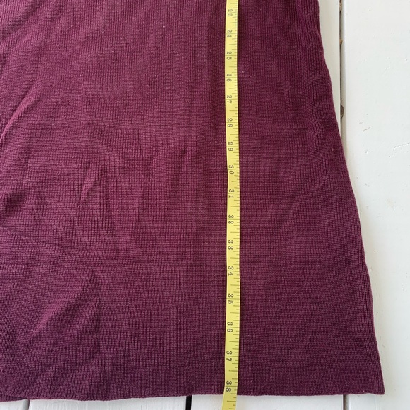NWOT Calvin Klein sweater dress size Medium burgundy color. - Picture 4 of 6